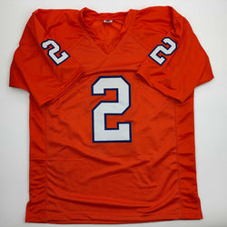 Facsimile Autographed Cade Klubnik Clemson Orange Reprint Laser Auto College Football Jersey Size Men's XL (ONLINE ORDER ONLY)