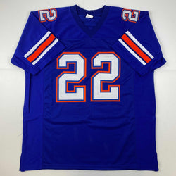 Facsimile Autographed Emmitt Smith Florida Blue Reprint Laser Auto College Football Jersey Size Men's XL (ONLINE ORDER ONLY)
