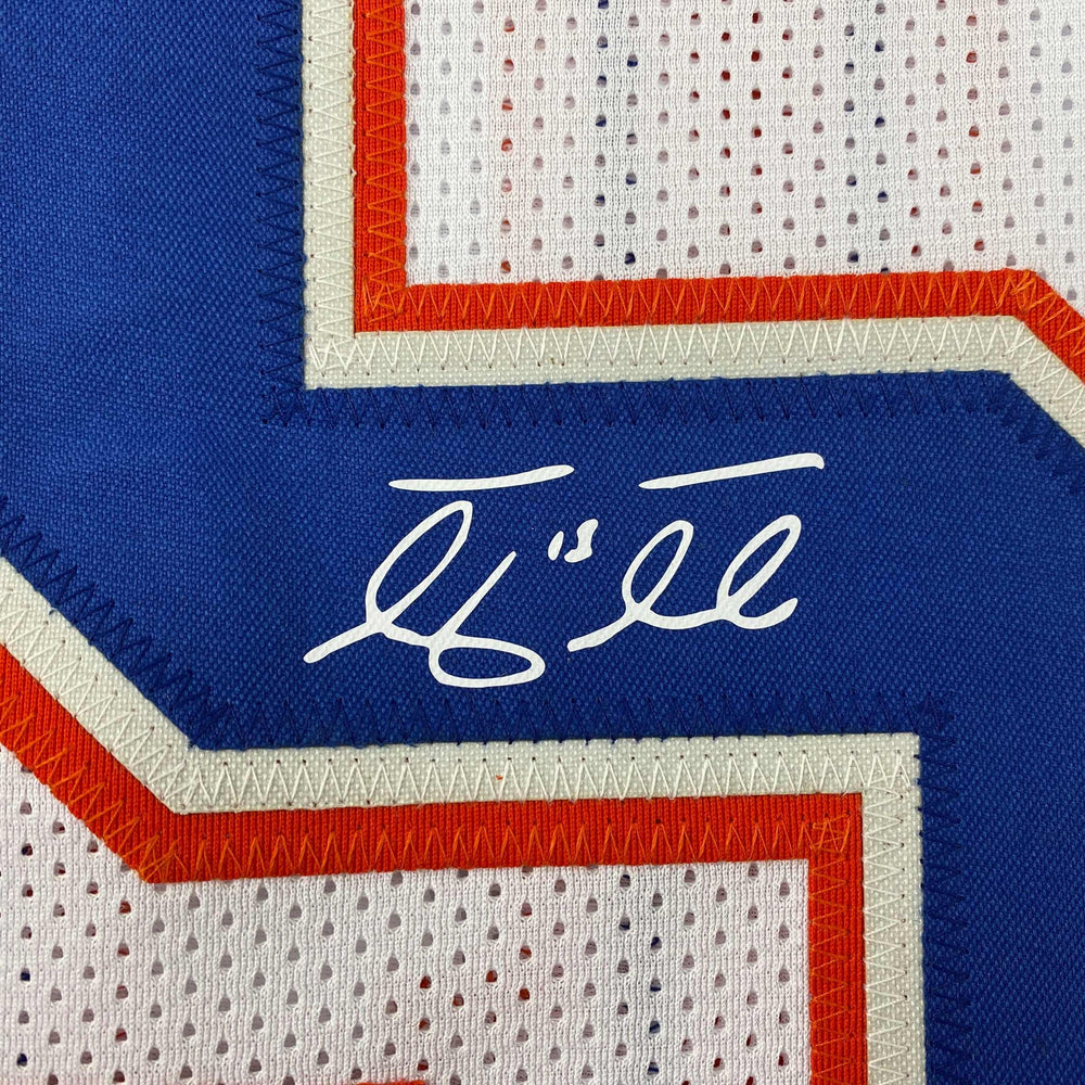 Facsimile Autographed Tim Tebow Florida White Reprint Laser Auto College Football Jersey Size Men's XL (ONLINE ORDER ONLY)