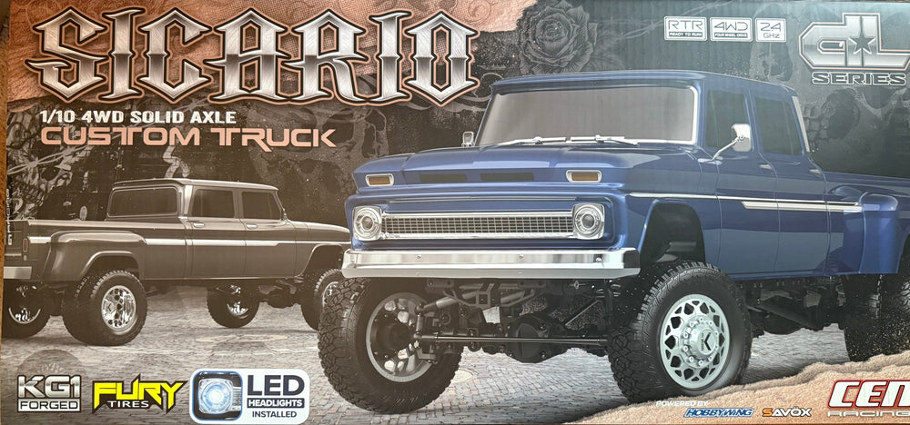CEN Racing Sicario 1/10 RTR 4WD Custom Dually Truck - Blue Galaxy CEG8996 (ONLINE ORDER ONLY)
