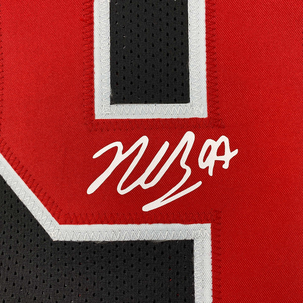 Facsimile Autographed Nick Bosa Ohio State Black Reprint Laser Auto College Football Jersey Size Men's XL (ONLINE ORDER ONLY)