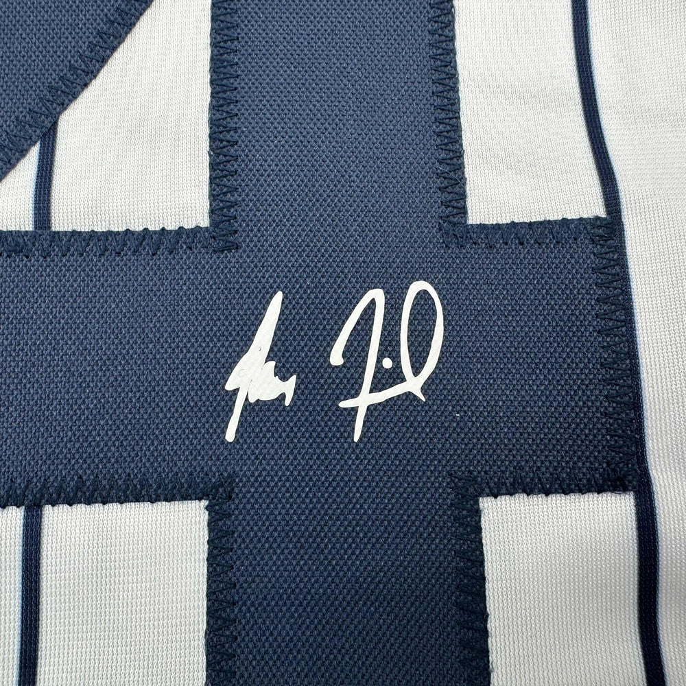 Facsimile Autographed Max Fried New York Pinstripe Reprint Laser Auto Baseball Jersey Size Men's XL (ONLINE ORDER ONLY)