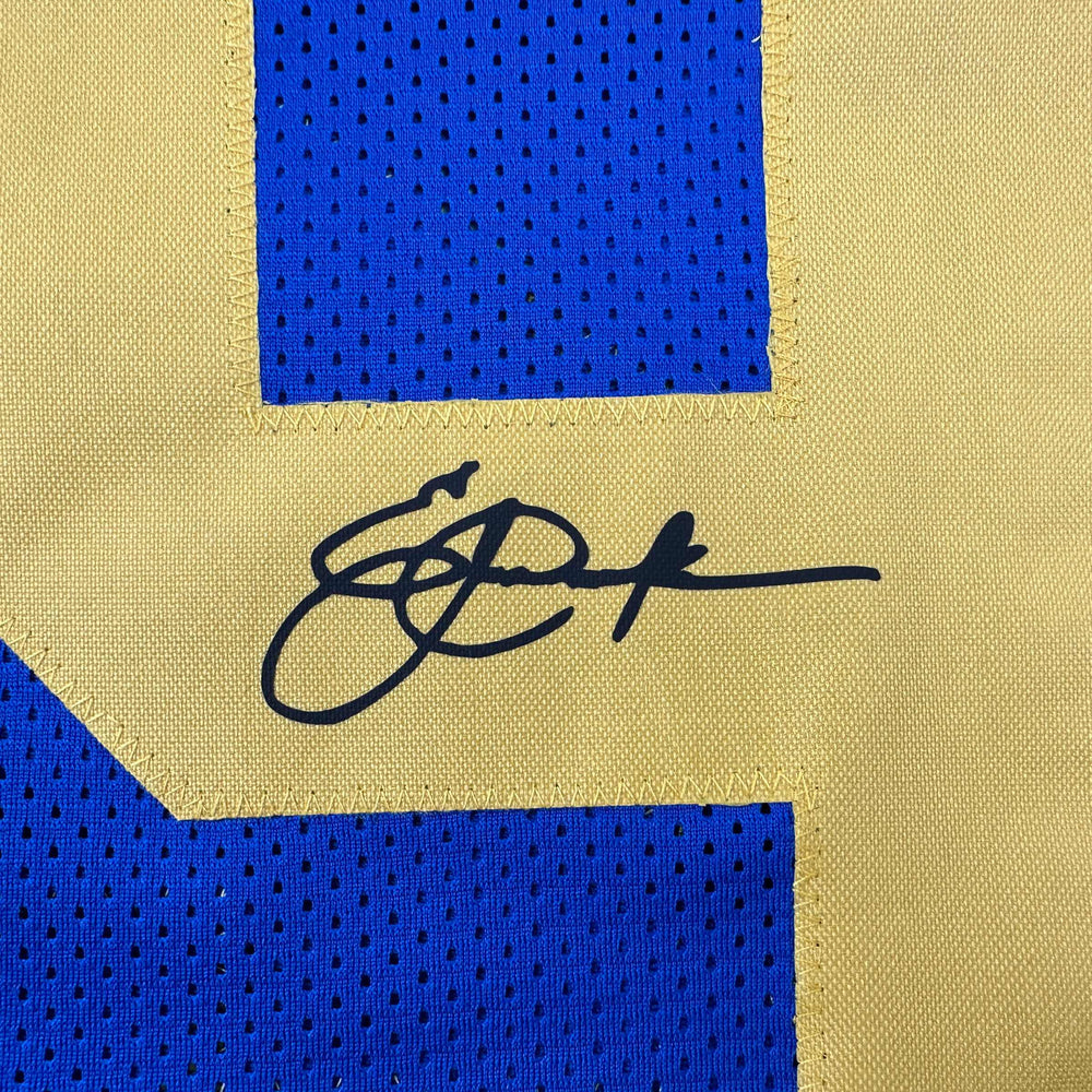 Facsimile Autographed Eric Dickerson Los Angeles LA Royal Blue Retro Reprint Laser Auto Football Jersey Size Men's XL (ONLINE ORDER ONLY)