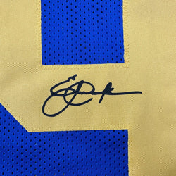 Facsimile Autographed Eric Dickerson Los Angeles LA Royal Blue Retro Reprint Laser Auto Football Jersey Size Men's XL (ONLINE ORDER ONLY)
