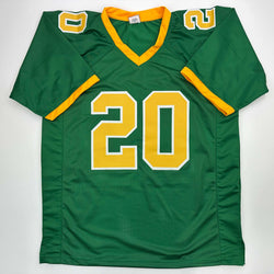 Facsimile Autographed Jordan James Oregon Green Reprint Laser Auto College Football Jersey Size Men's XL (ONLINE ORDER ONLY)