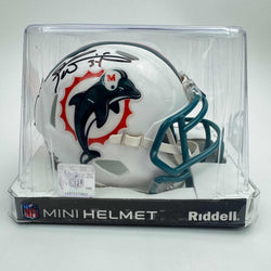 Autographed/Signed Ricky Williams Miami Dolphins Mini Football Helmet JSA COA