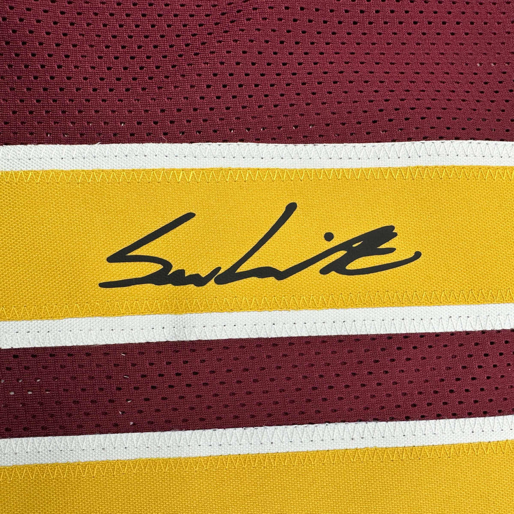 Facsimile Autographed Sam Leavitt Arizona State Red Reprint Laser Auto College Football Jersey Size Men's XL (ONLINE ORDER ONLY)