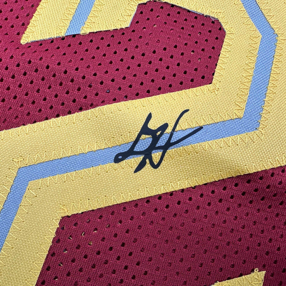 Facsimile Autographed De’Andre Hunter Cleveland Red Reprint Laser Auto Basketball Jersey Size Men's XL (ONLINE ORDER ONLY)