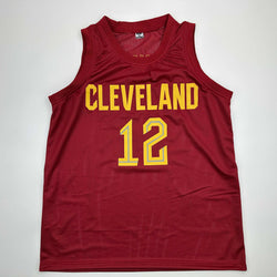 Facsimile Autographed De’Andre Hunter Cleveland Red Reprint Laser Auto Basketball Jersey Size Men's XL (ONLINE ORDER ONLY)