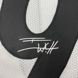 Facsimile Autographed T.J. TJ Watt Pittsburgh White Reprint Laser Auto Football Jersey Size Men's XL (ONLINE ORDER ONLY)