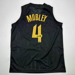 Facsimile Autographed Evan Mobley Cleveland Black Reprint Laser Auto Basketball Jersey Size Men's XL (ONLINE ORDER ONLY)