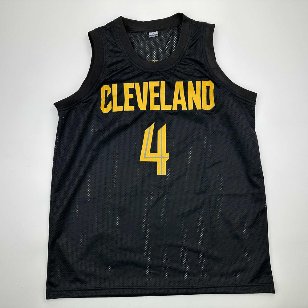 Facsimile Autographed Evan Mobley Cleveland Black Reprint Laser Auto Basketball Jersey Size Men's XL (ONLINE ORDER ONLY)