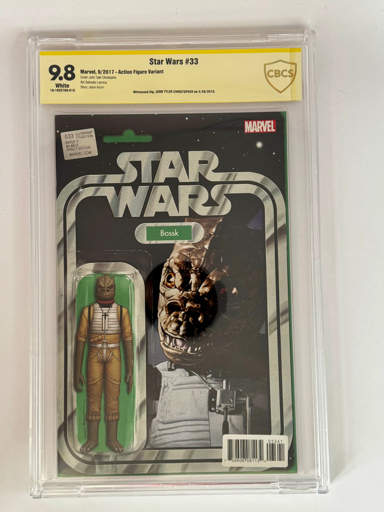 STAR WARS #33 SIGNED BY JOHN TYLER CHRISTOPHER | ACTION FIGURE CBCS 9.8 SS YELLOW LABEL [IN STOCK] (ONLINE ORDER ONLY)