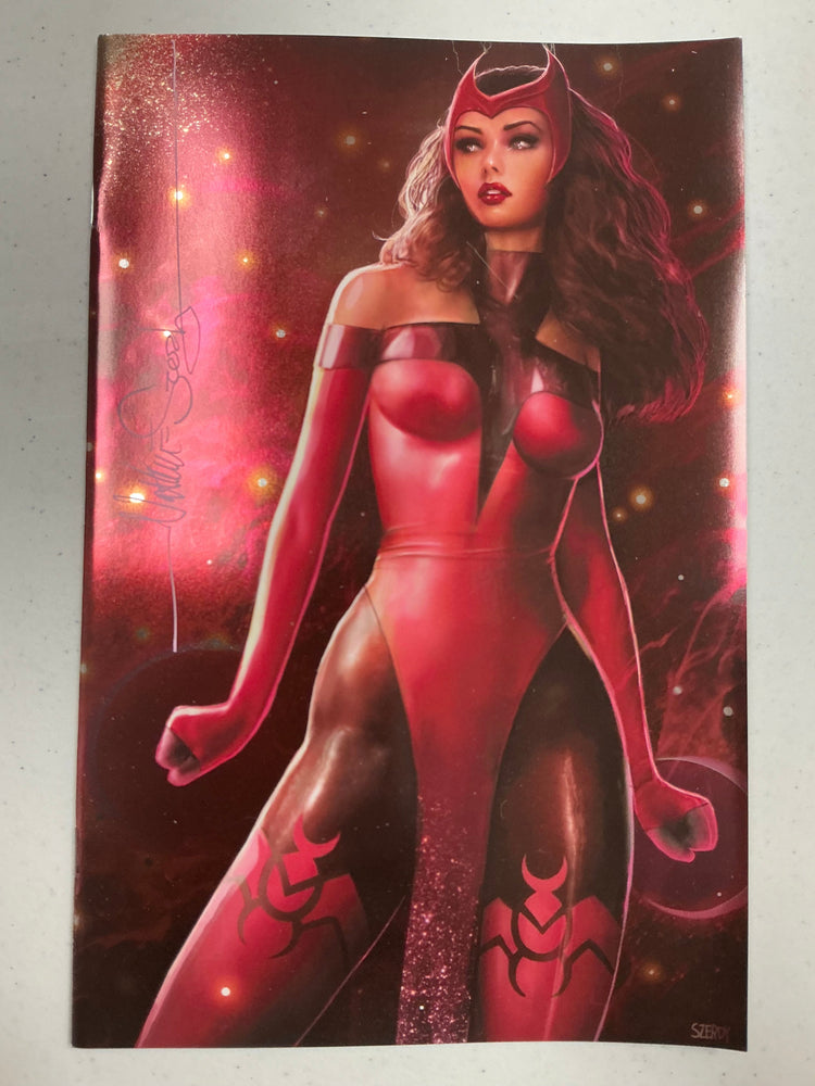 [Signed by Nathan Szerdy] [Foil] AVENGERS #1 UNKNOWN COMICS NATHAN SZERDY EXCLUSIVE VIRGIN VAR [IN STOCK] (ONLINE ORDER ONLY)