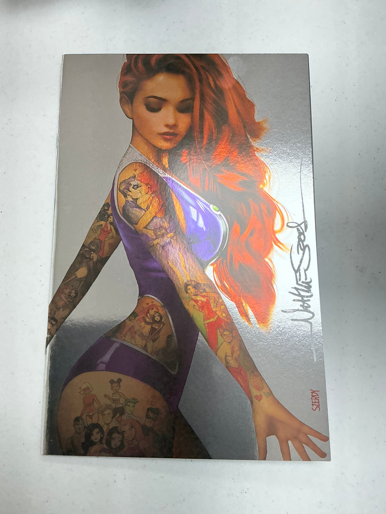 [Signed by Nathan Szerdy] [Foil] TITANS #1 NATHAN SZERDY TATTOO VIRGIN VAR [IN STOCK] (Copy) (ONLINE ORDER ONLY)
