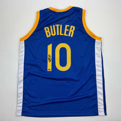 Facsimile Autographed Jimmy Butler Golden State Blue Reprint Laser Auto Basketball Jersey Size Men's XL (ONLINE ORDER ONLY)