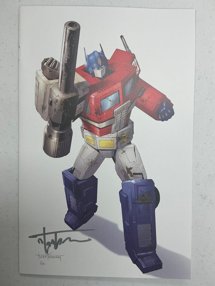 [Signed by Tyler Kirkham] Transformers #17 Unknown Comic Tyler Kirkham White Virgin Var [IN STOCK] (ONLINE ORDER ONLY)
