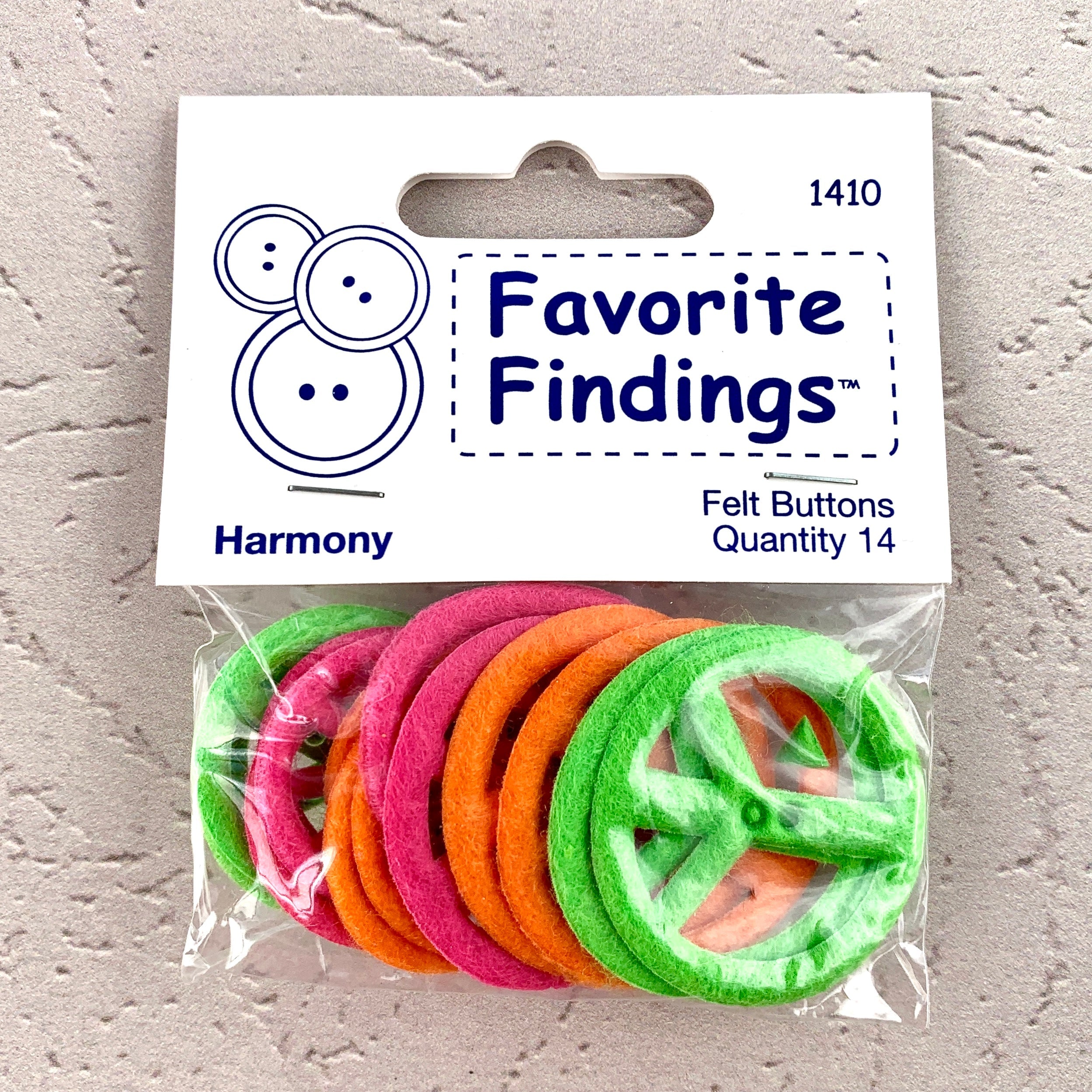 1410 Harmony - Favorite Findings - Felt Buttons (ONLINE ORDER ONLY)