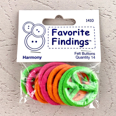 1410 Harmony - Favorite Findings - Felt Buttons (ONLINE ORDER ONLY)