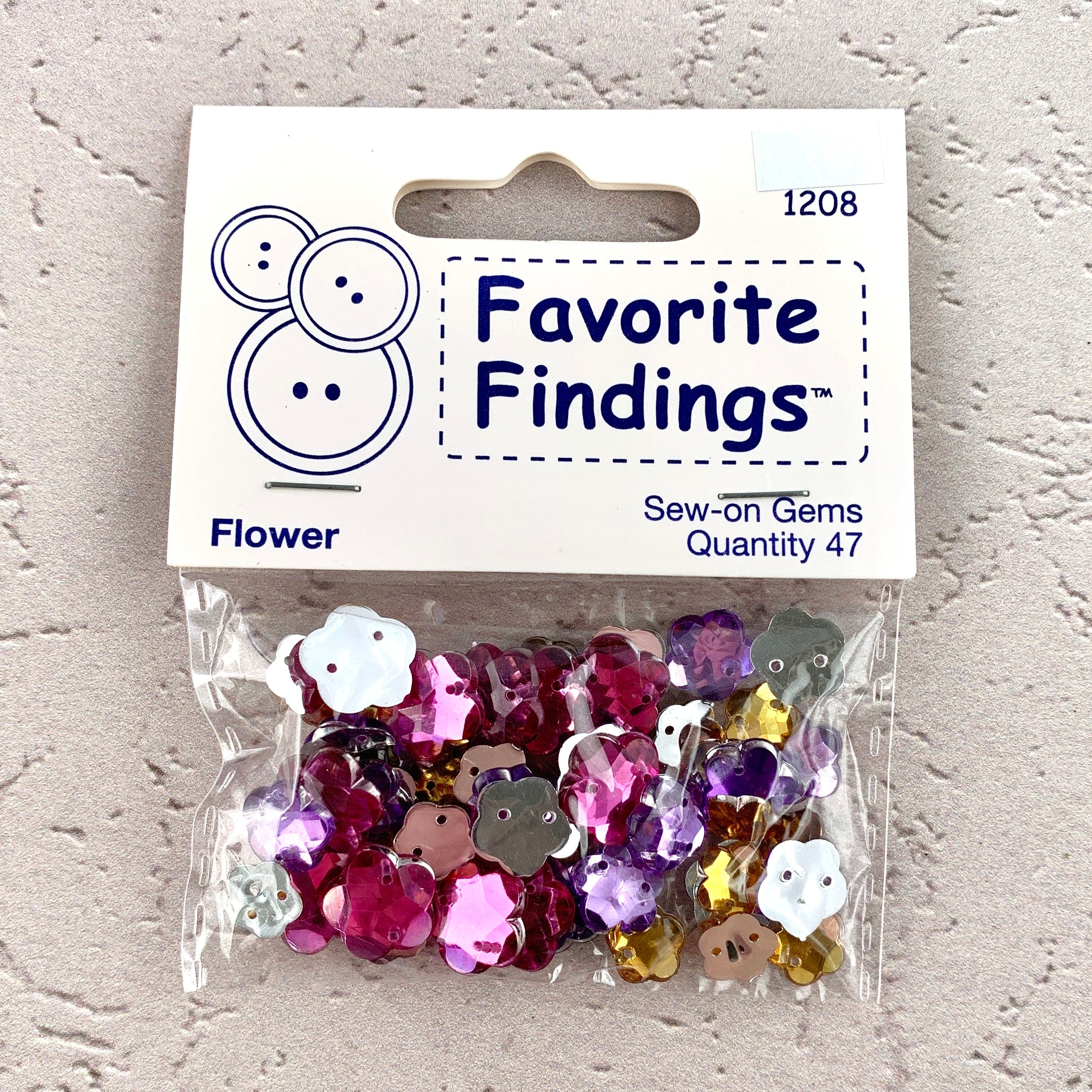 1208 Flower - Favorite Findings - Sew-on Gems (ONLINE ORDER ONLY)