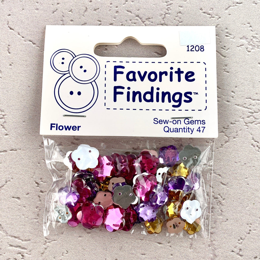 1208 Flower - Favorite Findings - Sew-on Gems (ONLINE ORDER ONLY)