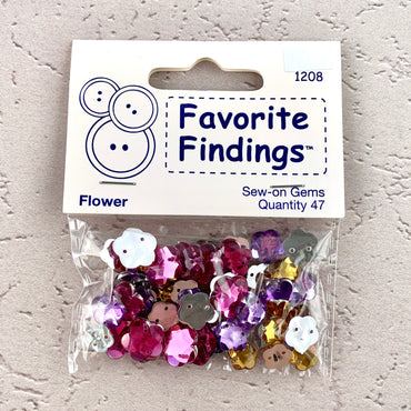 1208 Flower - Favorite Findings - Sew-on Gems (ONLINE ORDER ONLY)