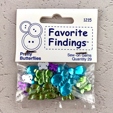 1215 Pretty Butterflies - Favorite Findings - Sew-on Gems (ONLINE ORDER ONLY)