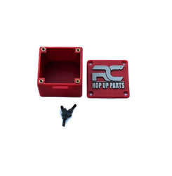 RC Hop Up Parts Large RC Receiver Box Red, Threaded M3 Inserts and Lid for CEN Racing F450, F250, Sicario (ONLINE ORDER ONLY)