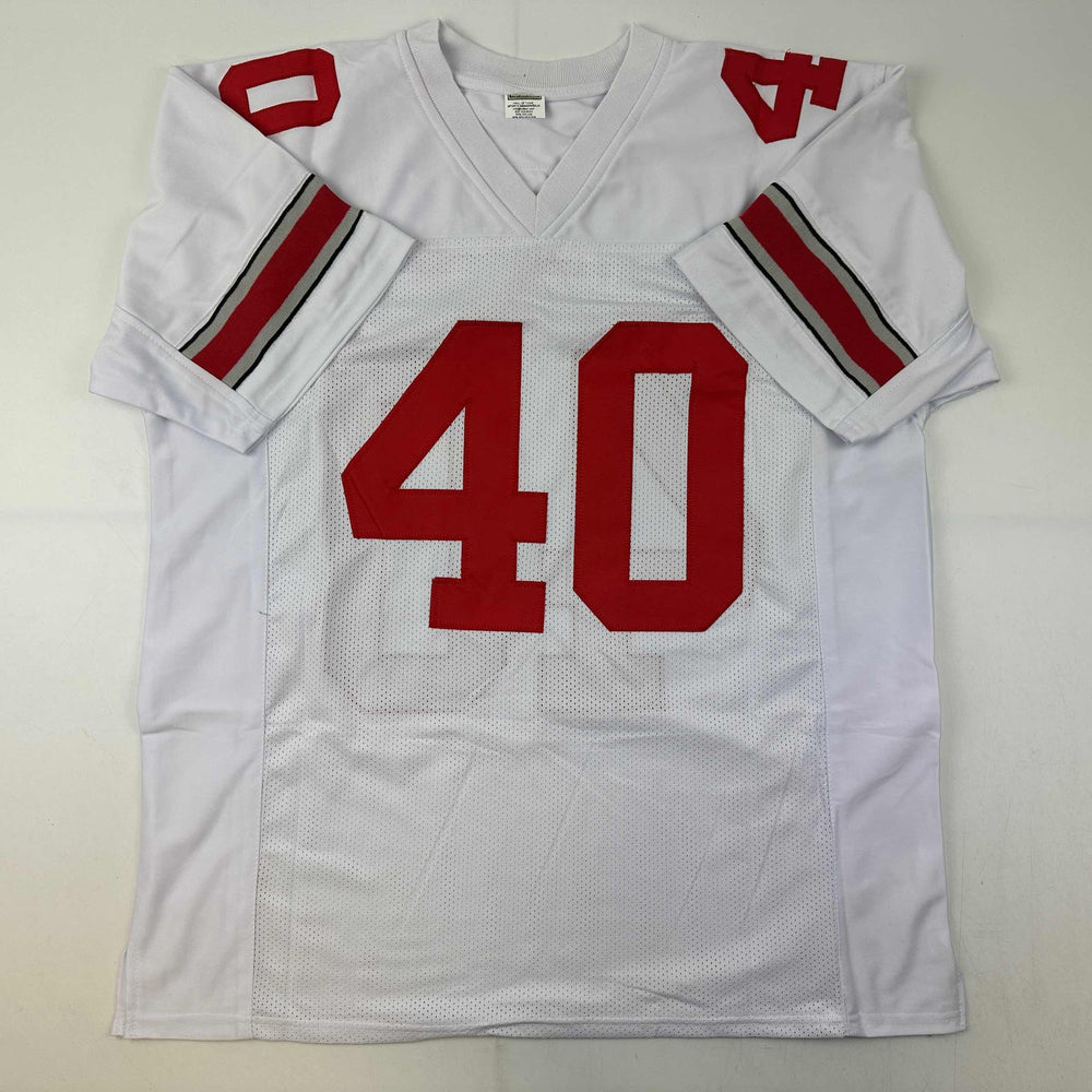 Facsimile Autographed Pat Tillman Arizona White Reprint Laser Auto Football Jersey Size Men's XL (ONLINE ORDER ONLY)