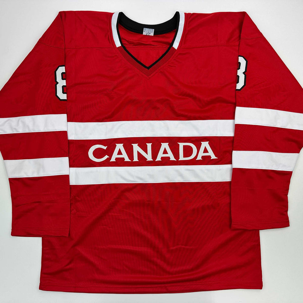 Facsimile Autographed Cale Makar Canada Red 2025 4 Nations Face-Off Reprint Laser Auto Hockey Jersey Size Men's XL (ONLINE ORDER ONLY)