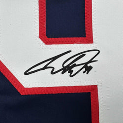 Facsimile Autographed Auston Matthews United States USA Blue 2025 4 Nations Face-Off Reprint Laser Auto Hockey Jersey Size Men's XL (ONLINE ORDER ONLY)