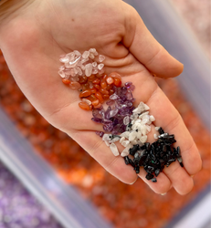Bulk Crystal Chips, 1 Lb, Rose Quartz, Amethyst, Smoky Quartz, Carnelian, Labradorite, Citrine, Rainbow Moonstone, Black Tourmaline Chips