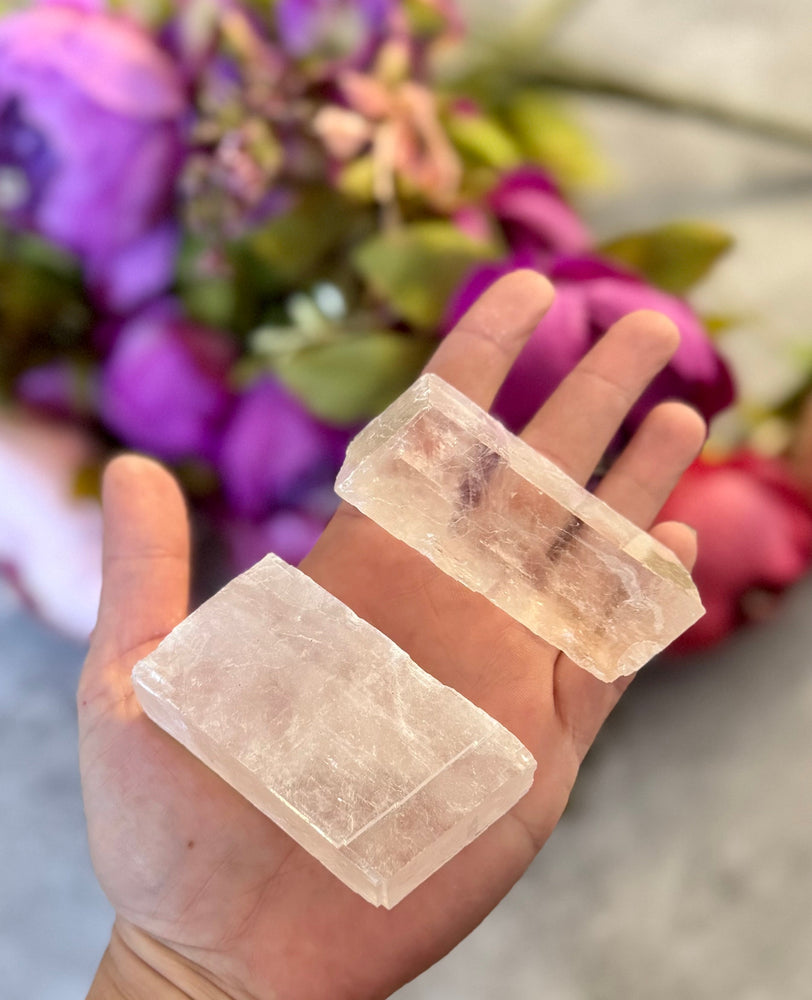 Optical Calcite, Glows PINK Under UV Light, Fluorescent Minerals (ONLINE ORDER ONLY)