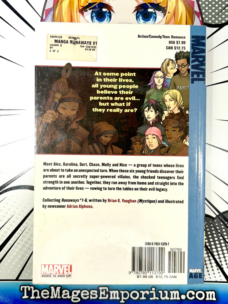 Marvel Runaways Vol 1 (Online Order Only)