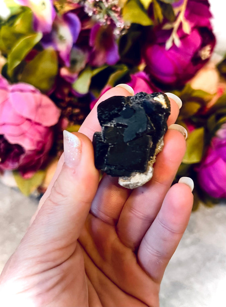 RARE Black Rose Fluorite Specimens, Fluoresce Red or Pink (ONLINE ORDER ONLY)