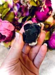 RARE Black Rose Fluorite Specimens, Fluoresce Red or Pink (ONLINE ORDER ONLY)