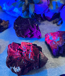 RARE Black Rose Fluorite Specimens, Fluoresce Red or Pink (ONLINE ORDER ONLY)