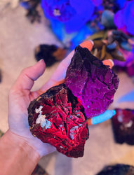 RARE Black Rose Fluorite Specimens, Fluoresce Red or Pink (ONLINE ORDER ONLY)