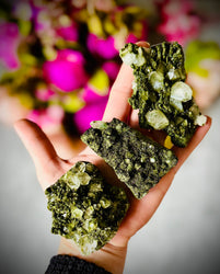 Large Forest Epidote Specimens from Turkey, Epidote and Quartz, Epidote Clusters (ONLINE ORDER ONLY)