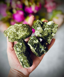 Large Forest Epidote Specimens from Turkey, Epidote and Quartz, Epidote Clusters (ONLINE ORDER ONLY)
