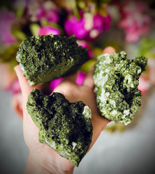 Large Forest Epidote Specimens from Turkey, Epidote and Quartz, Epidote Clusters (ONLINE ORDER ONLY)