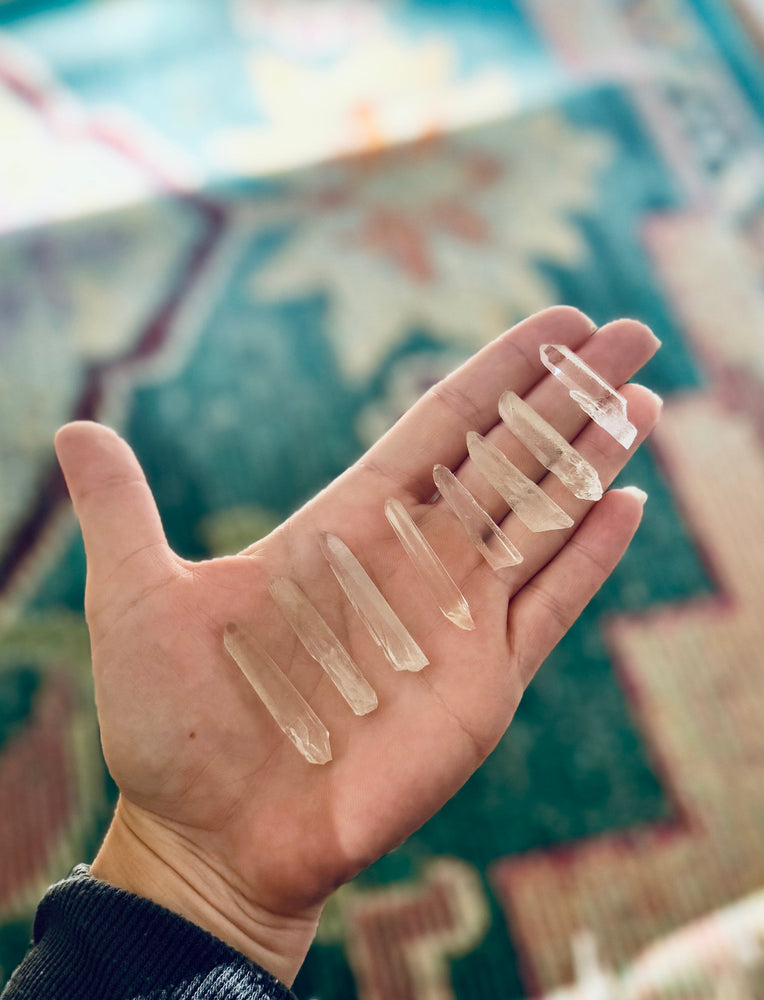 Silver Quartz Points, Raw Clear Quartz Points from Brazil (ONLINE ORDER ONLY)