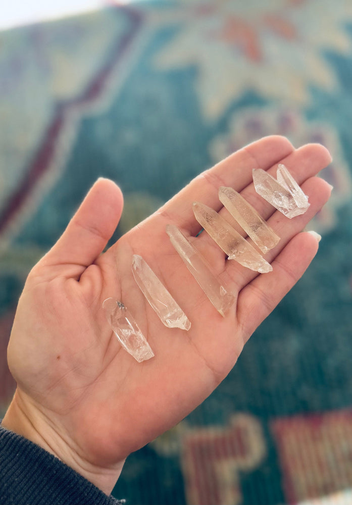 Silver Quartz Points, Raw Clear Quartz Points from Brazil (ONLINE ORDER ONLY)