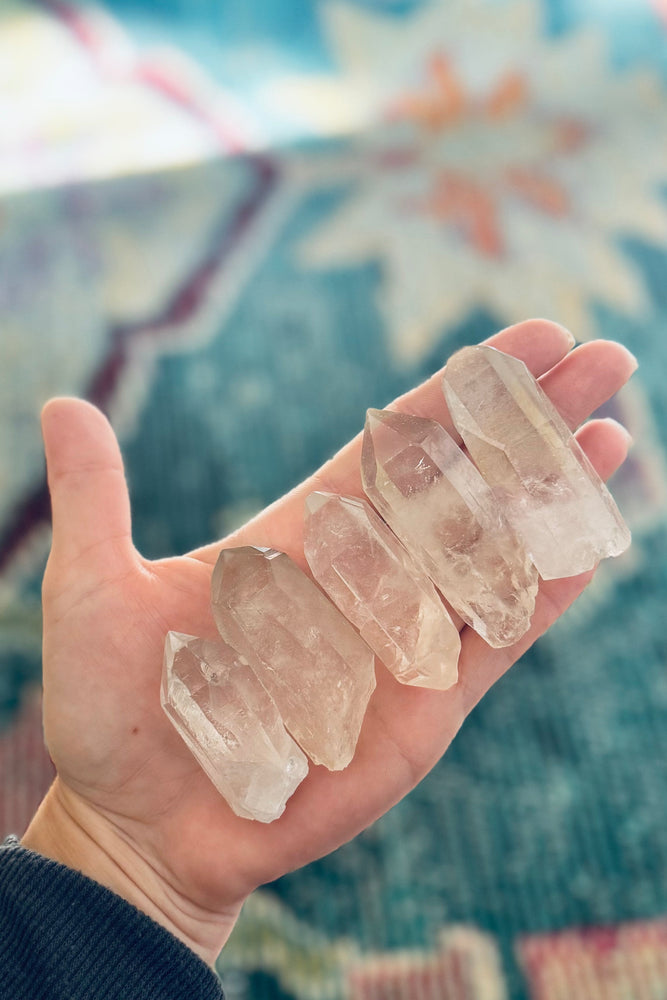 Silver Quartz Points, Raw Clear Quartz Points from Brazil (ONLINE ORDER ONLY)