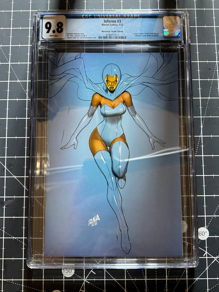 Inferno #3 CGC 9.8 Blue Label Nakayama Exclusive Color Bleed Var (ONLINE ORDER ONLY)