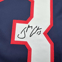 Facsimile Autographed Johnny Gaudreau Columbus Blue Reprint Laser Auto Hockey Jersey Size Men's XL (ONLINE ORDER ONLY)