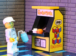 B3 Customs Q*Brick Arcade Machine made from LEGO parts (Online Order Only)