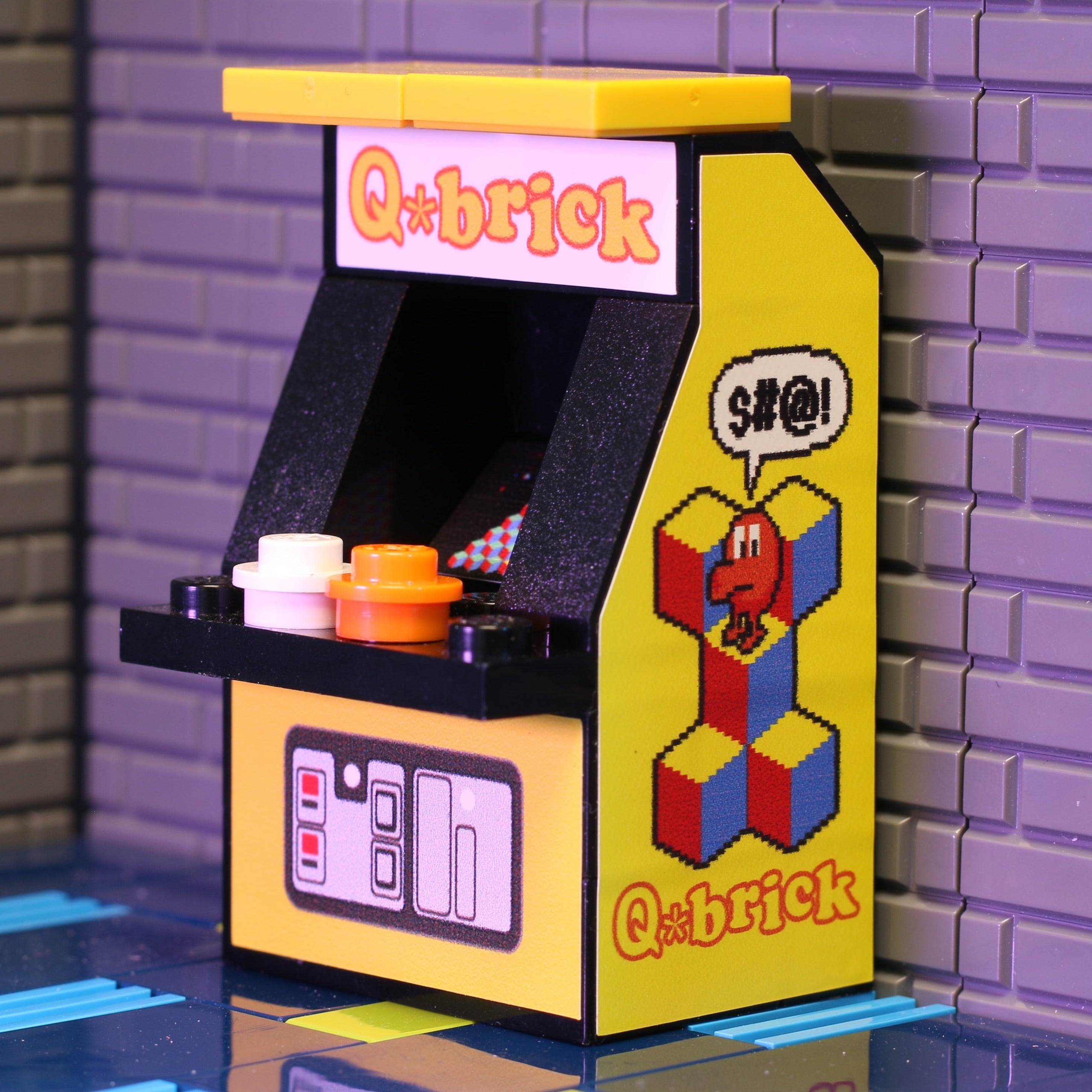 B3 Customs Q*Brick Arcade Machine made from LEGO parts (Online Order Only)