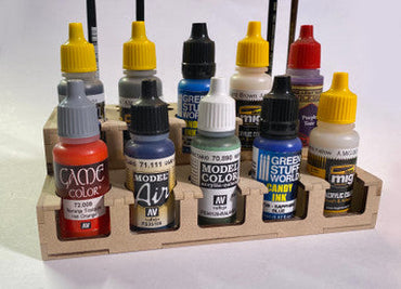 Paint Rack - 26mm Mini, For Vallejo and Army Painter Style Dropper Bottles (Online Order Only) (Online Order Only)