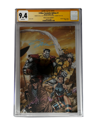 [TRIPLE SIGNED CGC YELLOW LABEL 4 PACK FOIL] X-Men 1991 #1 Facsimile Jim Lee | Claremont |  Williams Cover Var [Set #3] (ONLINE ORDER ONLY)